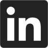 LinkedIn logo b&w