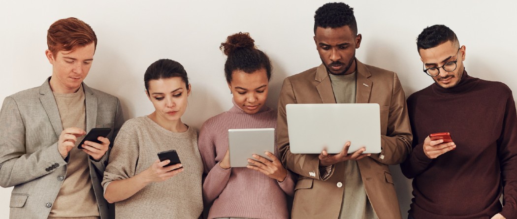 Photo of people using gadgets