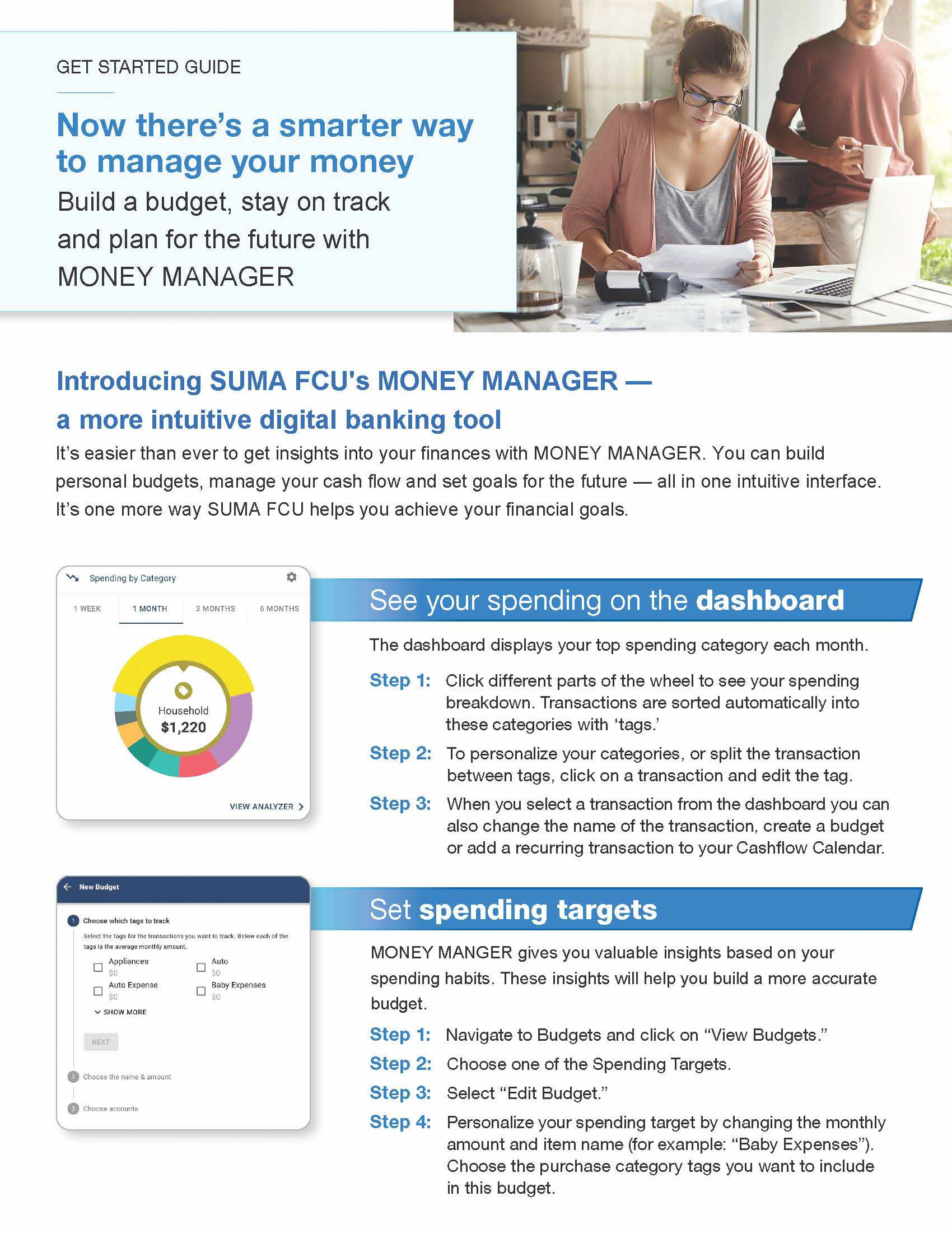 Digital Banking Money Manager feature description