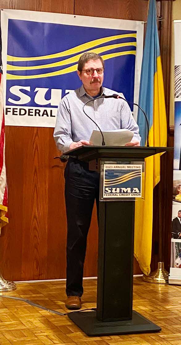 Board of Directors member making a speech at the annual meeting